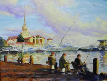 Fishermen in port