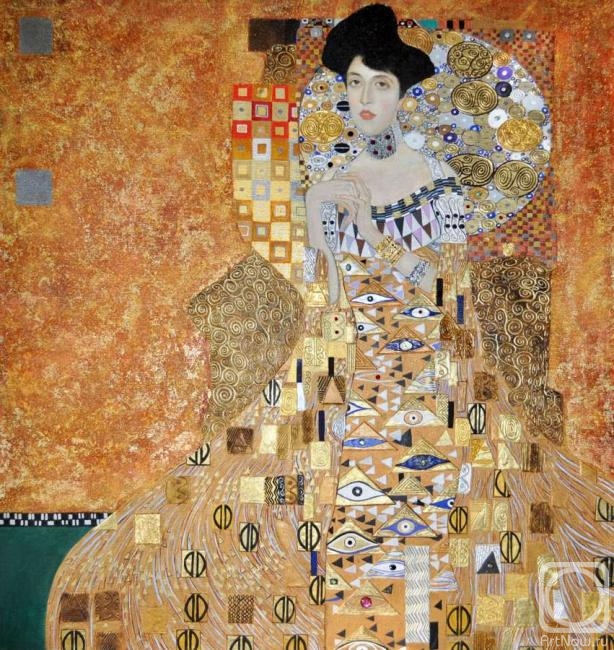 Zhukoff Fedor. Portrait of Adele Bloch-Bauer I (based on the painting G. Klimta)