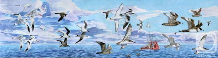 Deynega Tatyana. Panorama "Seagulls"
