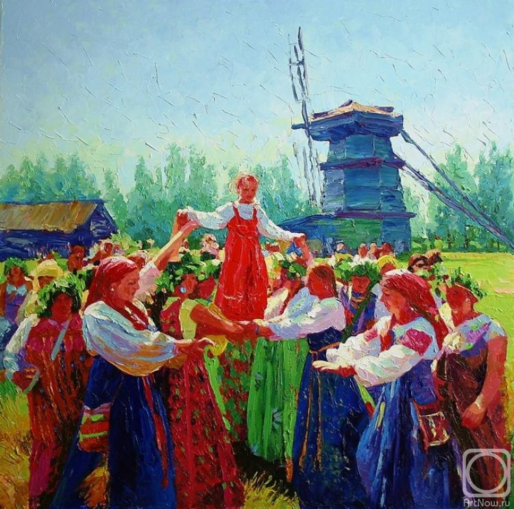 Rudnik Mihkail. The feast of the Trinity in Suzdal