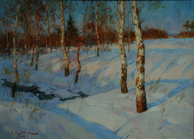 Sviridov Sergey. Winter Creek