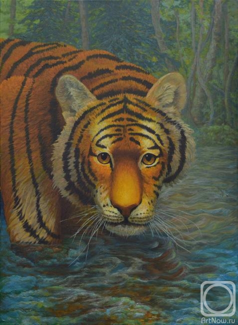 Dementiev Alexandr. Young Tiger's Glance