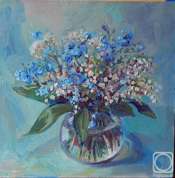 Klushnik Natalia. Lilies of the valley and forget-me-nots
