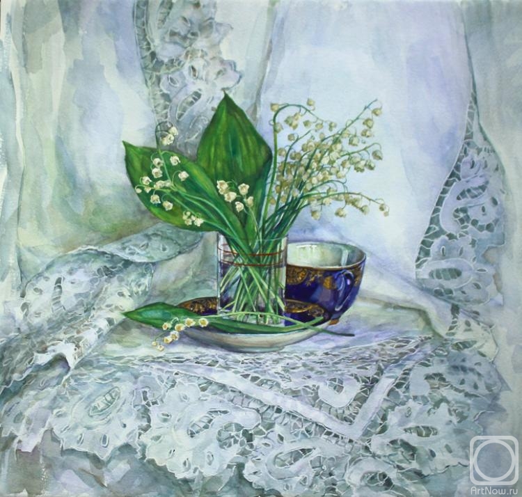 Luchkina Olga. Still-life with lily of the valley