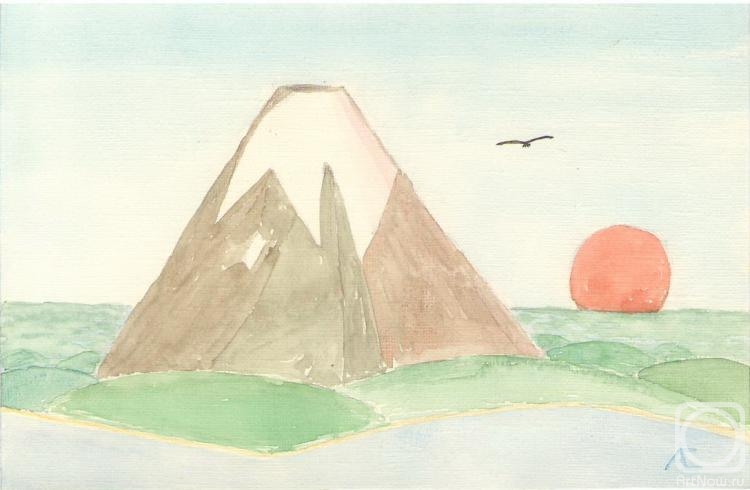 Steklov Alexander. Mountain and sunset