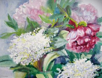 Lilies of the valley and peonies