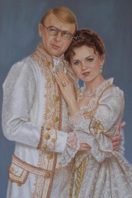 Portrait of a family in historical costumes. Sidorenko Shanna