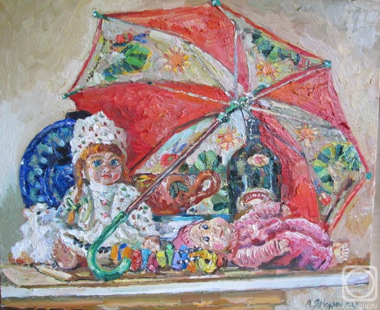 Yaguzhinskaya Anna. Doll and umbrella
