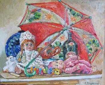 Doll and umbrella. Yaguzhinskaya Anna