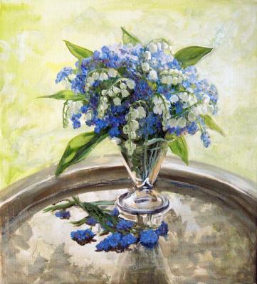 Lilies of the valley and forget-me flowers