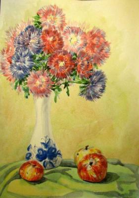 Asters and apples. Gorenkova Anna