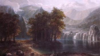 Mountain Waterfall (based on Albert Bierstadt). Braginsky Robert