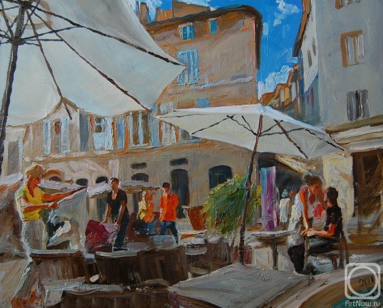 Dobrovolskaya Gayane. A cafe in AIX-EN-Provence