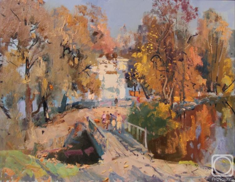 Lukash Anatoliy. Lopukhinskiy garden. View from a bridge