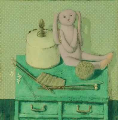 Still Life With a Hare And a Casket For Needlework