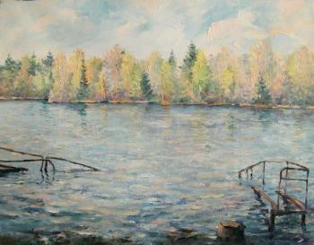 Dolgoe Lake. The old beach