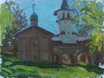 Painting Novgorod the Great, Old Church. Dobrovolskaya Gayane