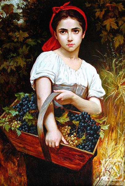 Biryukova Lyudmila. The girl with grapes