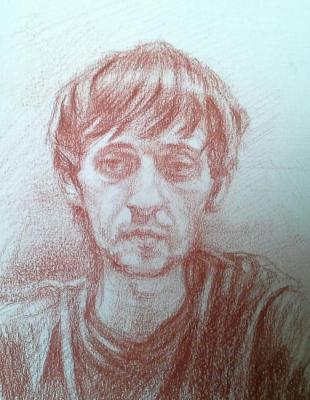 Sad young man (sketch). Fattakhov Marat