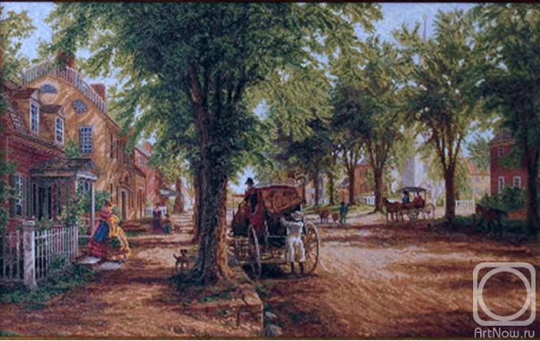 Nevinskaya Olga. "Quiet street" artist Edward Lamson Henry