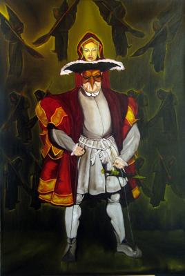 Painting Masquerade for Anna. Aronov Aleksey