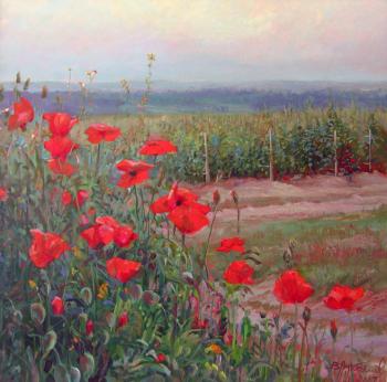 Poppies of Champagne. Loukianov Victor
