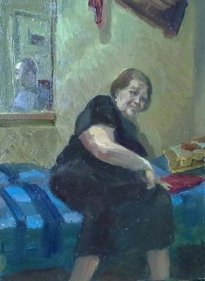 In the communal (etude) (Woman On The Couch). Fattakhov Marat