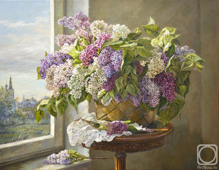 Panov Eduard. Lilac at the windowsill