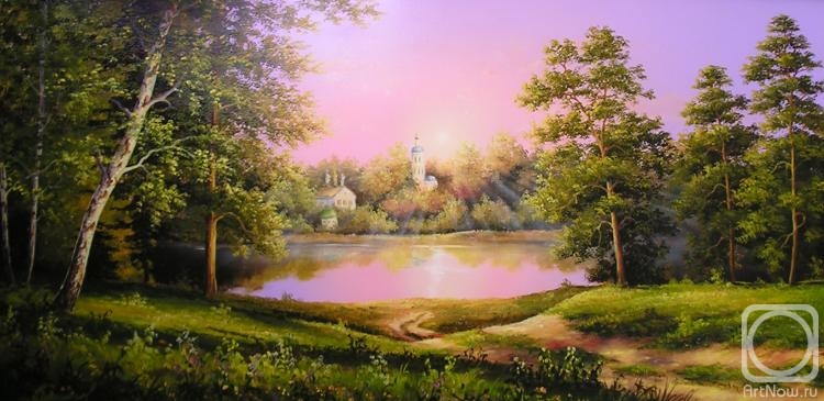 Картина теплый вечер