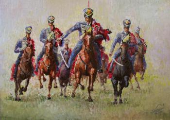 A squadron of hussars (). Konturiev Vaycheslav