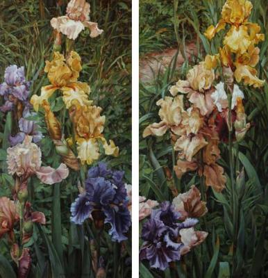 Irises (diptych). Podgaevskaya Marina