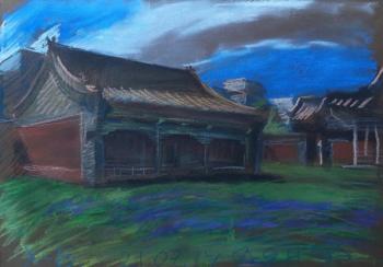 Painting Ulaanbaatar,  Bogd han"Palace Museum. Dobrovolskaya Gayane