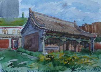 Painting Ulaanbaatar,  Bogd han"s Palace Museum. Dobrovolskaya Gayane