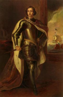 A copy of the portrait of Peter 1. Kim-Borzenko Olga