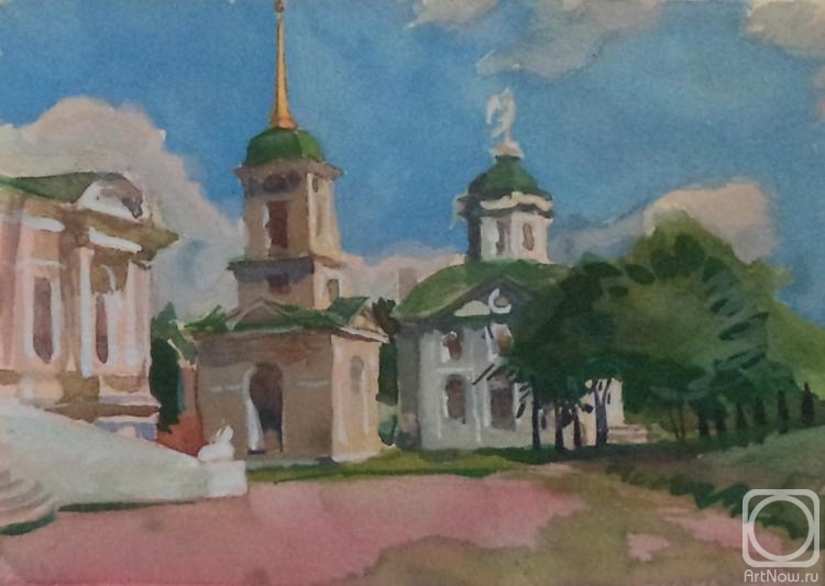 Dobrovolskaya Gayane. Kuskovo, Church and Bell Tower, June