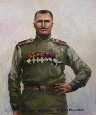 Portrait of a Hero of the First World War. Konturiev Vaycheslav