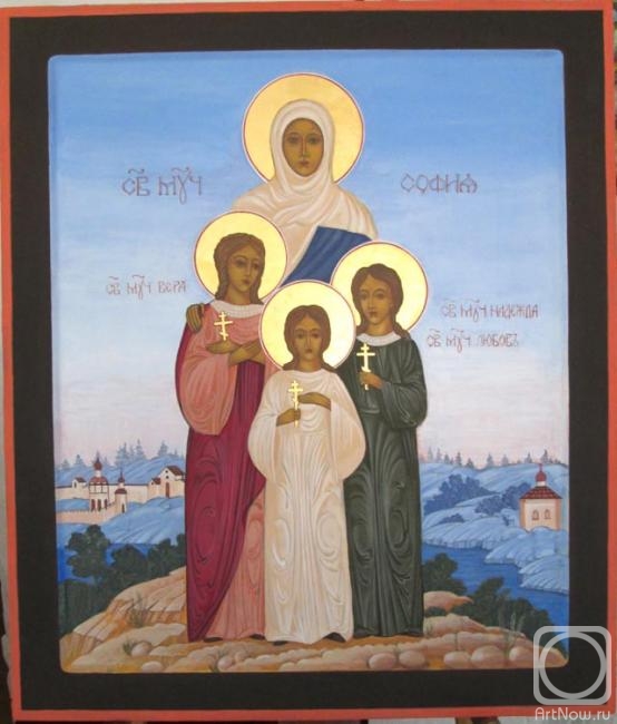 Vozzhenikov Andrei. St. mchn. Faith, Hope, Love and their mother Sophia