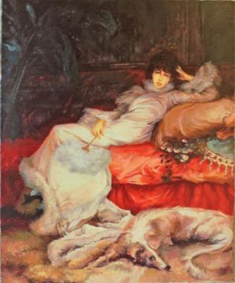 Portrait of Sarah Bernhardt. Bortsov Sergey