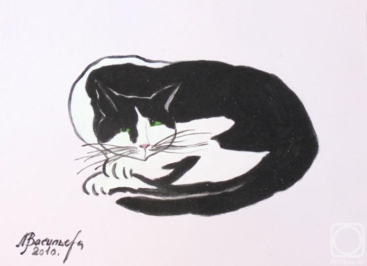 Vasileva Lyudmila. cat Cactus