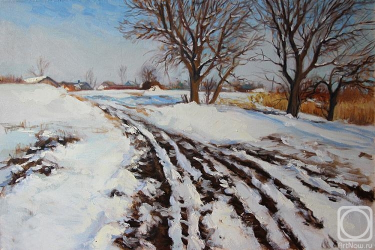 Bychenko Lyubov. Winter on the farm