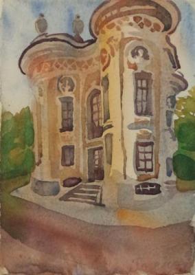 Painting Kuskovo, Hermitage Pavilion, August, Sunset. Dobrovolskaya Gayane