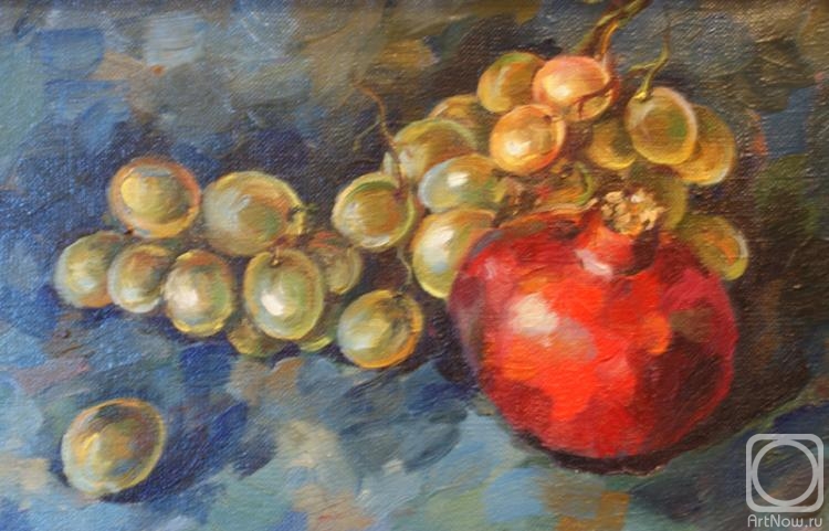 Pomazkova Viktoria. Still life with pomegranate