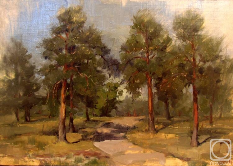Schavleva Svetlana. Pines in the out-of-town park (etude)