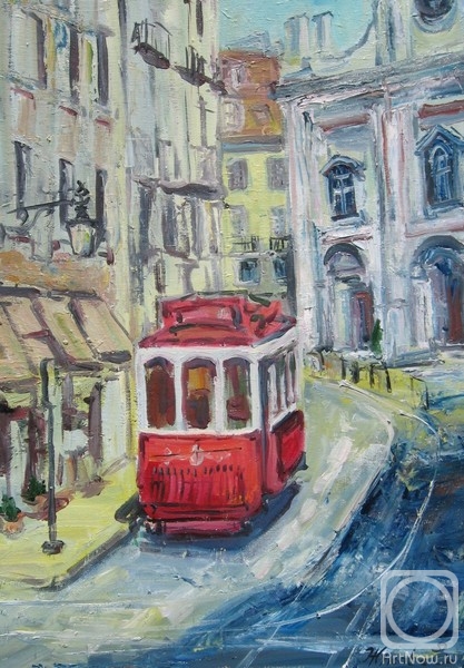 Zhukova Elena. Red tram