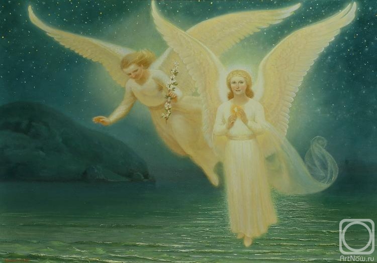 Efoshkin Sergey. In the midst of a starry night. Apparition of Angels