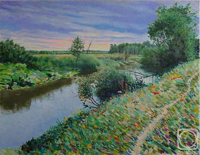 Filiykov Alexander. The Kirzhach River near the village of Plotavtsevo. After the Rain