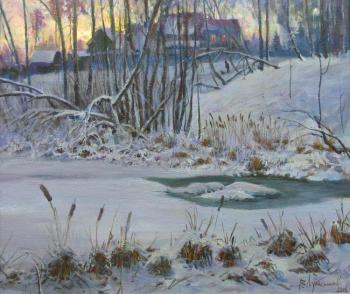 Winter twilight. Loukianov Victor