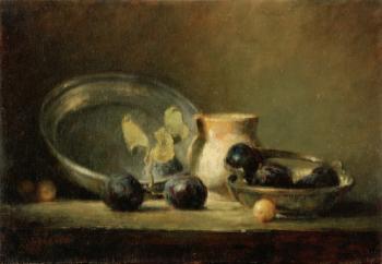 stillife with plums