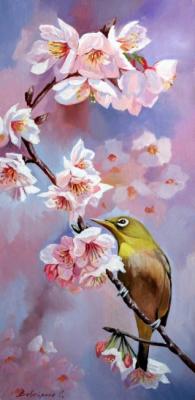 Sakura blooms (right side of the diptych)