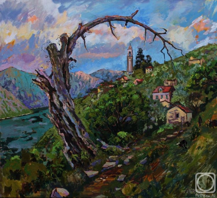 Polyakov Arkady. Landscape in the mountains of Montenegro